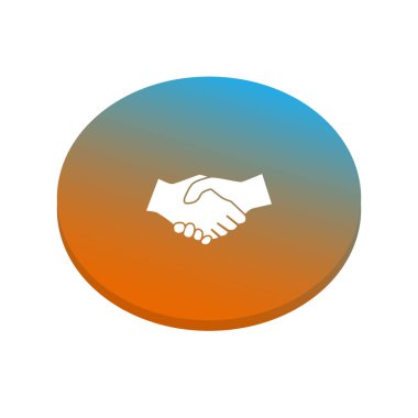 Soyut el sıkışma web simgesi