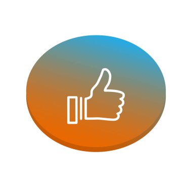 Soyut başparmak web simgesi