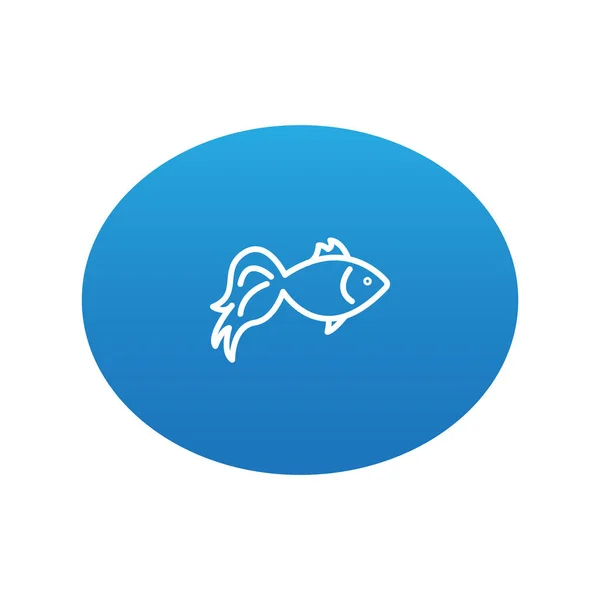 Icône web aquarium abstrait — Image vectorielle
