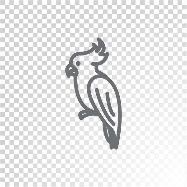 Abstracte vogel web pictogram — Stockvector