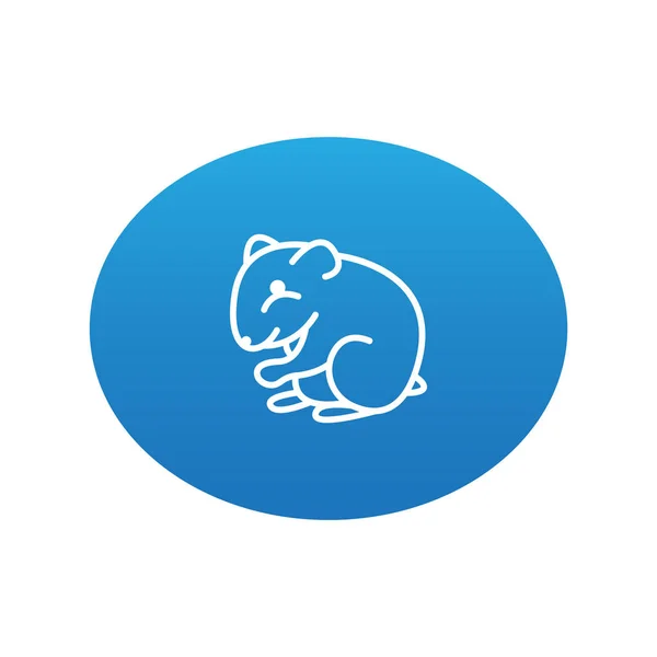 Abstract animal web icon — Stock Vector