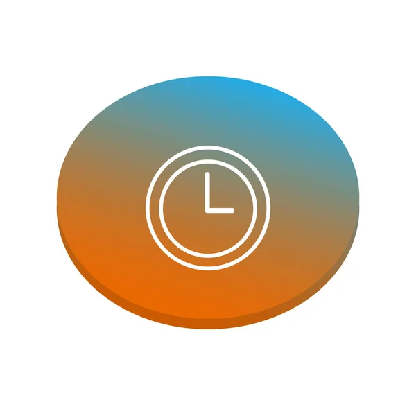 Icono de reloj abstracto — Vector de stock