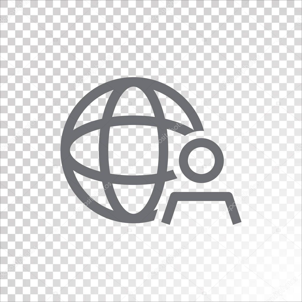 Abstract communication web icon