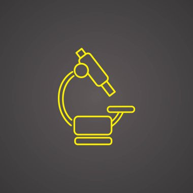 Mikroskop Düz Simgesi 