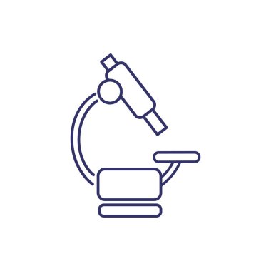 Mikroskop Düz Simgesi 