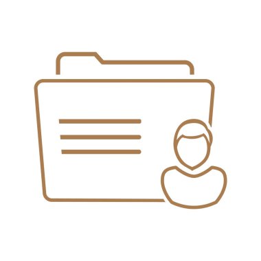 klasör logo illüstrasyon