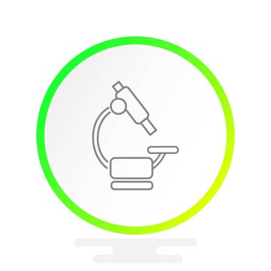 Mikroskop Düz Simgesi 