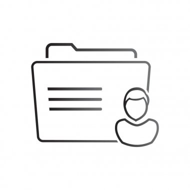 klasör logo illüstrasyon