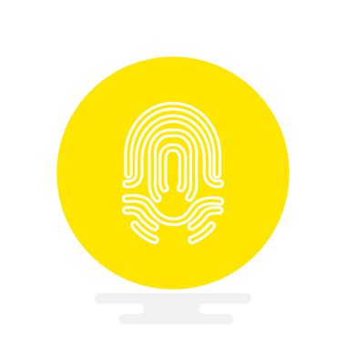 parmak izi basit simgesi