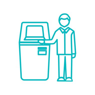 Self-Servis terminal simgesi