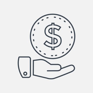 Elindeki dolar işareti