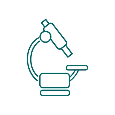 Mikroskop Düz Simgesi 