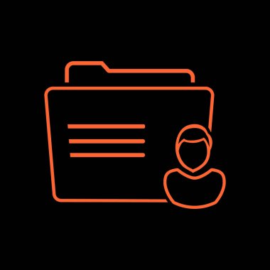 klasör logo illüstrasyon