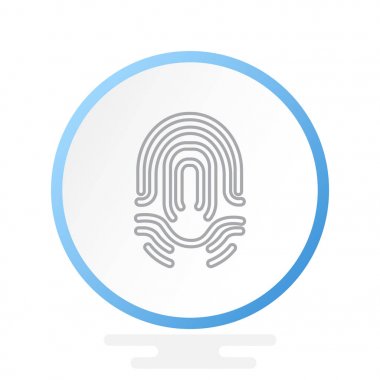 parmak izi basit simgesi