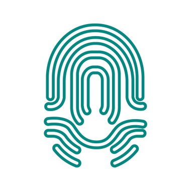 parmak izi basit simgesi