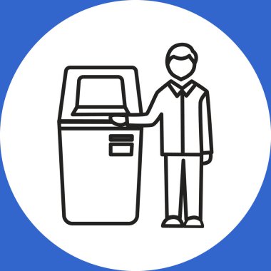 Self-Servis terminal simgesi