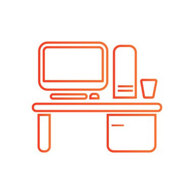 Çalışma alanı ile bilgisayar kutsal kişilerin resmi