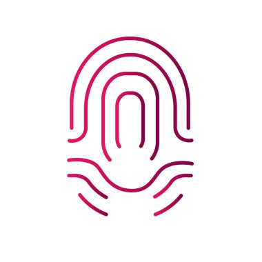 parmak izi basit simgesi