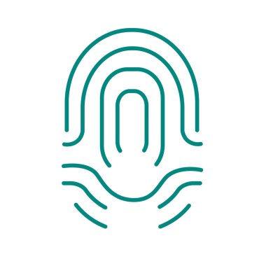 parmak izi basit simgesi