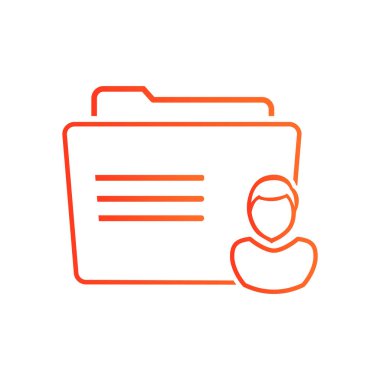 klasör logo illüstrasyon