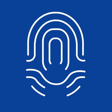 parmak izi basit simgesi