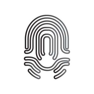 parmak izi basit simgesi