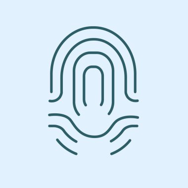 parmak izi basit simgesi