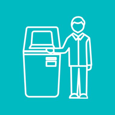 Self-Servis terminal simgesi