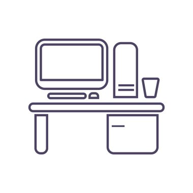 Çalışma alanı ile bilgisayar kutsal kişilerin resmi