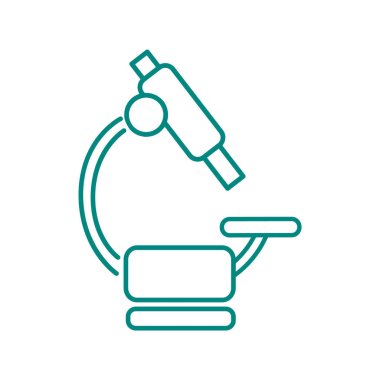 Mikroskop Düz Simgesi 