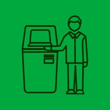 Self-Servis terminal simgesi