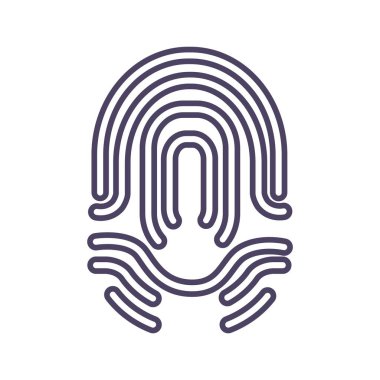 parmak izi basit simgesi