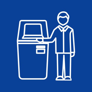 Self-Servis terminal simgesi