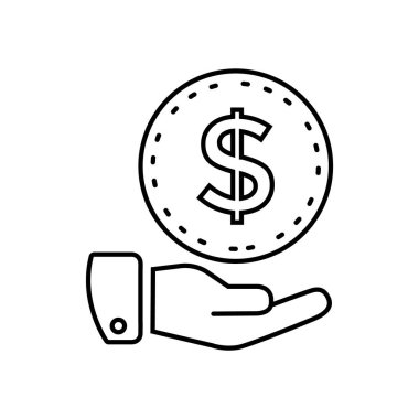 Elindeki dolar işareti