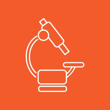 Mikroskop Düz Simgesi 