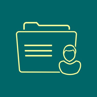 klasör logo illüstrasyon