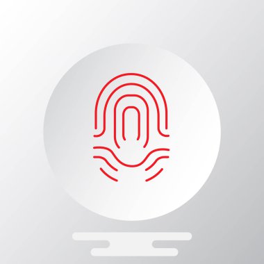 parmak izi basit simgesi