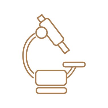 Mikroskop Düz Simgesi 