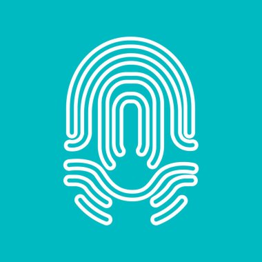 parmak izi basit simgesi