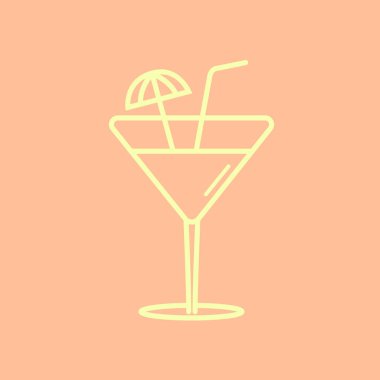 alkol kokteyl simgesi