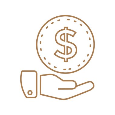 Elindeki dolar işareti