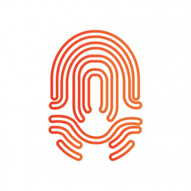 parmak izi basit simgesi