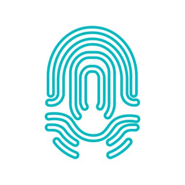 parmak izi basit simgesi