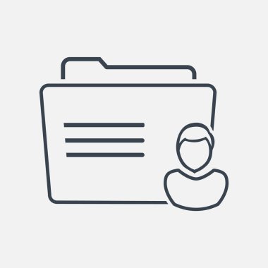 klasör logo illüstrasyon