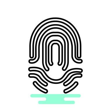 parmak izi basit simgesi