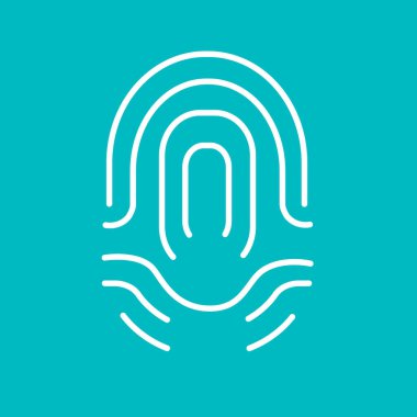 parmak izi basit simgesi