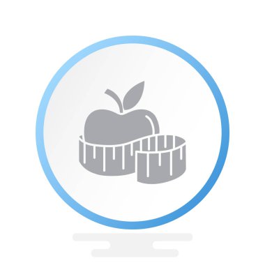 elma ve şerit metre