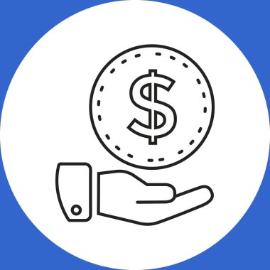 Elindeki dolar işareti