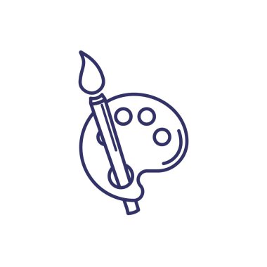   Fırça ve paleti simgesi