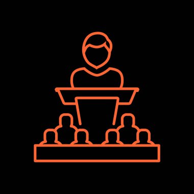 hoparlör satırı simgesi